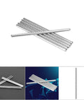 6 Pieces 100mm Stainless Steel D Hole Shaft Axles For Wheels Gears And Drive Systems DIY Robot Parts