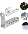 Refrigerator Door Hinge Replacement With Adjustable Freezer Pivot Hinge For Stable And Smooth No Fuss Commercial Freezer Door Operation 4.44 By 2.83 By 0.98 Inch Heavy Duty Metal Build displayed with installation examples.