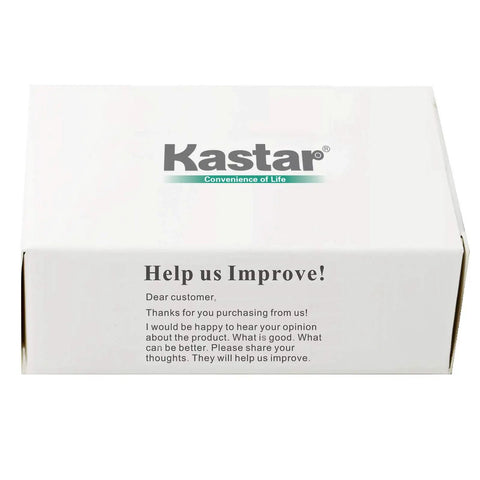 Kastar packaging box for Two Pack 1000mAh 3.6V NiMH Rechargeable Battery Replacement For Zebra Symbol LS4278 DS6878 Motorola Symbol 82-67705-01