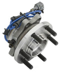 Front Wheel Hub Bearing Assembly With ABS Replacement For Nissan Frontier 2005 To 2025, showing assembly view with wires and bolts