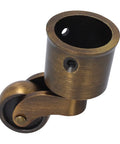 Rcniso Precise Round Cup Caster, Silent Heavy Duty Caster, Diameter Swivel for Furniture, Zinc Alloy Material in bronze finish.