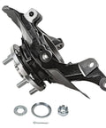 2 Front Steering Knuckles And Wheel Bearing Hubs Assembly Replacement Kit For 2011 Kia Optima 2.4L Built Before May 30, 2011 OE-Quality Direct Fit Beefy Cast Iron Build Meets OE Specs Easy Install front view