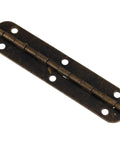 65mm Oval Hinge for Cabinets Jewelry Boxes and Luggage in Vintage Bronze Zinc Alloy long hinge with 6 holes narrow side design