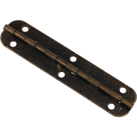 65mm Oval Hinge for Cabinets Jewelry Boxes and Luggage in Vintage Bronze Zinc Alloy long hinge with 6 holes narrow side design