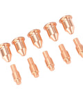 Ultimate 13PC Plasma Cutting Consumables Kit With Tough Nozzles For Harbor Freight 45A Welder: durable copper nozzles and electrodes.