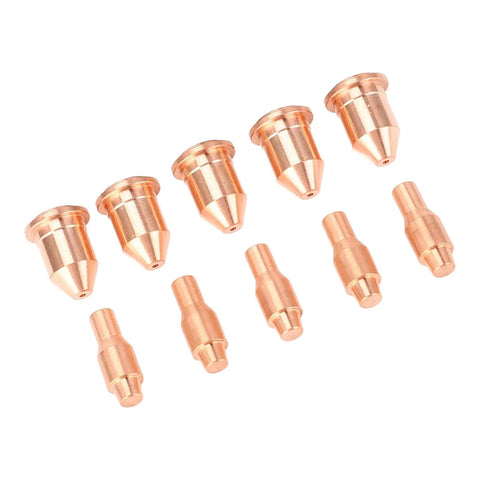 Ultimate 13PC Plasma Cutting Consumables Kit With Tough Nozzles For Harbor Freight 45A Welder: durable copper nozzles and electrodes.
