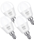 Four Crazy Bright Daylight LED Bulbs For Ceiling Fans And Chandeliers, 5W Replacement For 40W Incandescents, E12 Candelabra Base