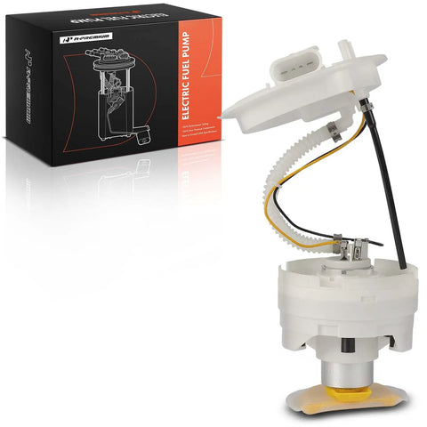 Hella Durable Electric Fuel Pump Module Assembly Direct Replace For Audi A4 And A4 Quattro 2002 Through 2006, side view with wiring.