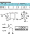 1 To 3 Axis NEMA 34 Closed Loop Stepper Motor With Encoder Driver Hybrid Servo Pro Grade 4.5 8.5 12 Nm 6A 86mm Kit Includes 400W Power Supply And Five Kit Power Supplies For CNC Milling Robotic Projects, technical drawing