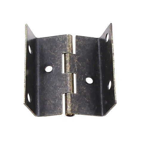 Heavy Duty Quadruple Folding Right Angle Edge Hinge Set Real Deal Iron Hardware For Cabinet Doors Wooden Boxes And Toolboxes Built Tough To Last 4 Pack Steel Connector