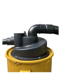 2.5 Inch Woodworking Dust Collector With Dual Filtration Cyclone System And Turbocharged Suction For DIY Projects top view