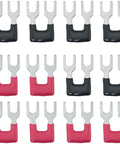 12 Pack Jumper Terminal Block TB 1502 Short Circuit Side Plug-In Connectors Black Red 0.35 Inch Pitch With Copper Conductors
