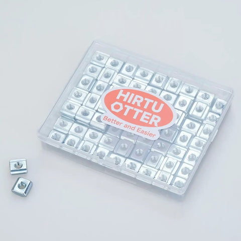Must Have 50 Pack M4 Sliding T Nuts For 2020 2040 2060 Aluminum Extrusion Zinc Plated Blue White Finish V Slot And T Slot