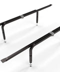 Heavy Duty Bed Slats Center Support System with adjustable, rust-coated steel legs for queen, king, California king beds.