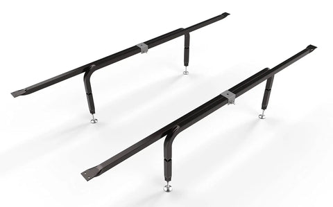 Heavy Duty Bed Slats Center Support System with adjustable, rust-coated steel legs for queen, king, California king beds.