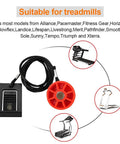 Magnetic Treadmill Safety Key Replacement Fits Most Treadmills Works With NordicTrack Weslo Golds Gym Freemotion HealthRider Easy Clip To Clothing For Quick Hands Free Stop And Reliable Security Lock, round ABS key with clip