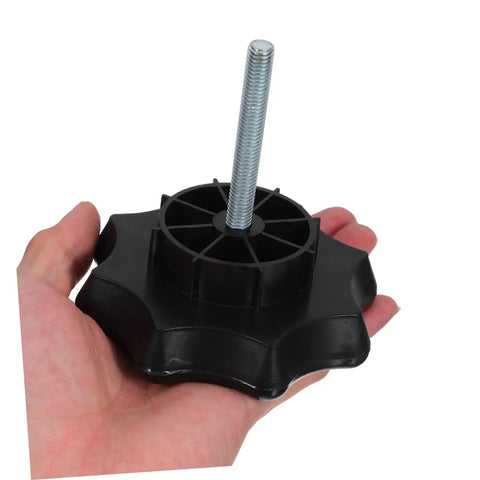 Hand holding Spare Tire Bolt Retainer Clamp Built Tough Wheel Bolt Hook Replacement For Secure Tire Hold Down