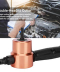 Double Head Sheet Nibbler Metal Cutter Drill Attachment for 360 Degree Cutting in automotive repair setting