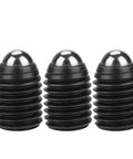 Built Tough M12 Ball Plungers 10 Pack Hex Socket Spring Loaded Carbon Steel with smooth domed tops for workpiece positioning.