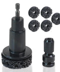 Wheel Hub Cleaning Tool And 5 Head Stud Cleaner Kit for Brake Hubs Grime Busting and Corrosion Removal shown with accessories