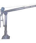 No Sweat Operation Heavy Duty Marine Davit Jib Crane Stainless Hand Winch with galvanized cable, 1000 lb capacity.