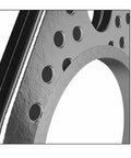 Close-up of stainless steel gasket from Exhaust Kit With Nuts Gasket And Studs For GMB139 Engine Fits 50cc To 150cc Scooters