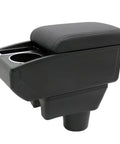 Mitsubishi Mirage 2014-2024 Armrest Box Center Console Organizer Leather Armrest with dual storage and cup holder