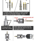 ASNOMY 3-inch tungsten carbide tipped hole saw cutter with two titanium-plated pilot bits for metal, wood, plastic