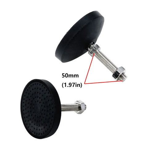 Swivel Leg Levelers Set 4 Pcs M10 Heavy Duty Adjustable Furniture Feet 82mm Long Easy Install Durable Metal With Nylon Tips