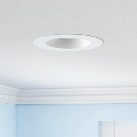 Top Shelf 4 Pack 6 Inch Retrofit LED Recessed Lighting With Baffle Trim Dimmable Design Adjustable Mount For Bright As Day Glow 13W Equals 120W 5000k Daylight Hue Perfect For Quick Zero Headache Install Anywhere Needed