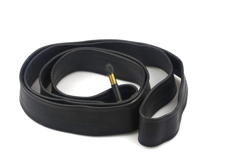 Coiled inner tube with 48mm Schrader valve, part of 2 Pack 700x35-43c Road Bike Inner Tubes With 48mm Schrader Valve Premium Butyl