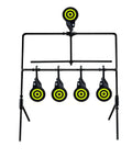 Resetting Steel Target Set For Airsoft BB Guns And Rimfire Caliber 22 And 177 Self Resetting Indoor Outdoor Shooting Practice