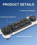 Plug N Play AC Heater Climate Control Module for Honda Accord 1998 to 2000 and Honda Odyssey 1998 to 2004 Easy Install Replaces 599268 79600 S84 A01ZA Auto Config Software showing buttons and dials for temperature, wind direction, and airflow rate adjustment.