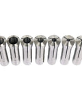 Thirteen Piece Precision R8 Collets Set For Milling Machines With Chuck Holder Kit From One Eighth Inch To Seven Eighth Inch Hardened