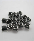 6x6x4.3mm tact button switch for DIY electronics projects momentary push button 3.5mm diameter 4 pin DIP SMD SMT micro size.