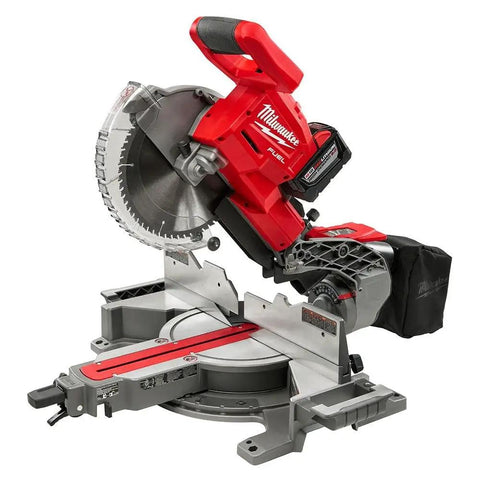 Beast Mode 18 Volt Fuel Lithium Ion Brushless Cordless 10 Inch Dual Bevel Sliding Compound Miter Saw Kit With Free 9Ah Battery