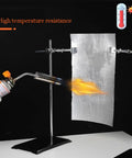 Hella Tough Self Adhesive Butyl Seal Tape With Heat Reflective Aluminum Foil Backing For Roof Leak Fix and Gutter Repair weather resistance test with flame.