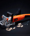 Pro Grade Wood Biscuit Joiner Kit For DIY Pros With 100 Included Biscuits 4 Inch Carbide Tipped Blade Three Adjustable Fence Positions At 0 45 And 90 Degrees Enables Edge To Edge End To Edge And Miter Joints Includes Sizes 20 And 10 featuring joiner and biscuits
