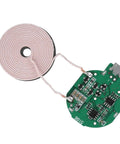 Large Coil 5W Wireless Charging Transmitter Module For DIY Tech Builds And Car Mods With No Hassle Power Delivery And Completely Case Friendly Functionality, featuring a circular coil and compact circuit board.