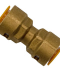 Supplying Demand SB1 3/8 in quick-connect brass HVAC coupler with yellow end caps