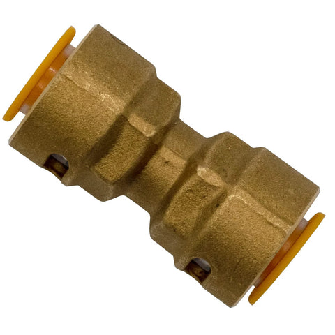 Supplying Demand SB1 3/8 in quick-connect brass HVAC coupler with yellow end caps