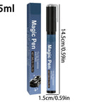 Scratch Repair Pen For Cars And More, 5ml waterproof pen with packaging, dimensions labeled on image