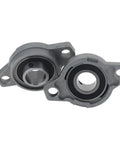 4 Piece Zinc Alloy Pillow Block Bearing KFL001 12mm Bore Flange with two sealed bearing units