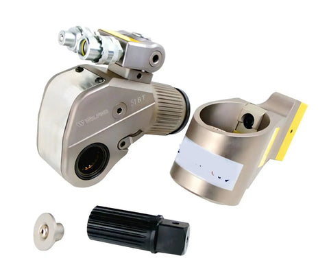 Heavy Duty Aluminum Hydraulic Torque Wrench Featuring Square Drive Lightweight Adjustable Design With Killer Precision And Ridiculous Durability For Bolt Tightening Operations close-up showing components and detailed design