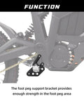 Six-Position Adjustable Bolt-On Footpeg Bracket For Talaria Sting MX3 MX4 Electric Dirt Bike Black Aluminum CNC Lightweight Durable