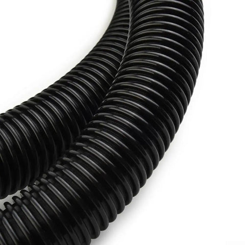 Semi-Pro Vacuum Collection System With Two Meter Hose And Dust Bag Compatible With Electric Drywall Sanders And Self-Primed Sanding Machines For Clean Shop Floor black flexible EVA hose close-up