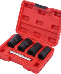 Heavy Duty Nut Extractor Socket Set For Screw And Fastener Removal, Sleeve Style Remover Tool With Durable Chrome Molybdenum Steel