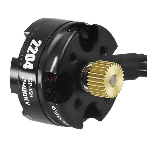 Copper Gear Pinion Replacement Set 4-Piece For 2204 2400KV Brushless Motor And ESC Combo Upgrade For Axial SCX24 1/24 RC Crawler Car Beef Up Motor Life And Power Delivery