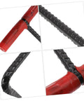 Close-up view of Heavy Duty Multi Function Manhole Cover Lifter With Thick T Shaped Handle, rubber grip and solid steel frame.