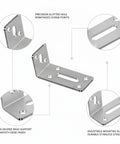 Heavy Duty Stainless Steel Corner Bracket For Furniture Reinforcement And Shelf Stabilization Right Angle Support